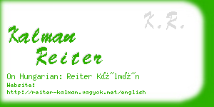 kalman reiter business card